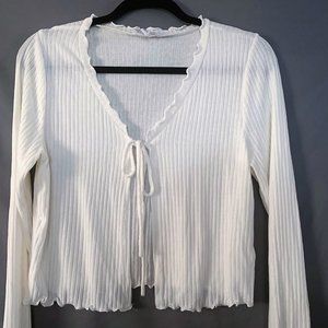 WOMANS IVORY BLOUSE SIZE M SO SOFT